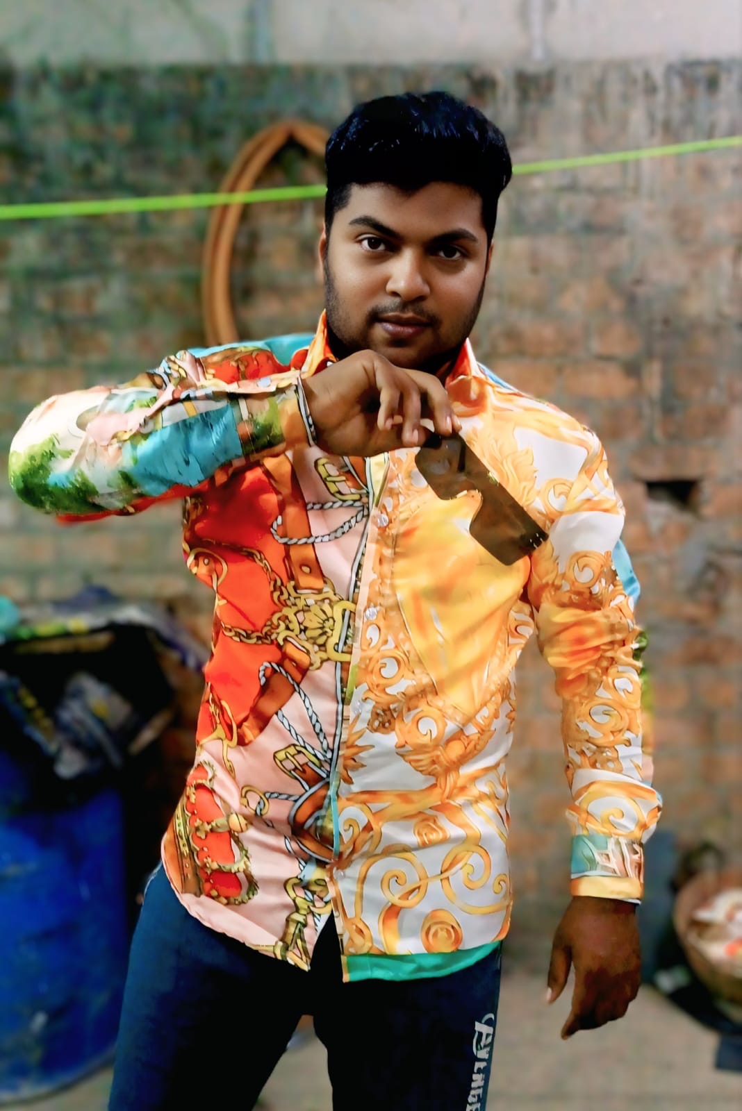 AK THALA GOOD BAD UGLY MOSCHINO COUTURE SHIRT - Rs.1,80,000