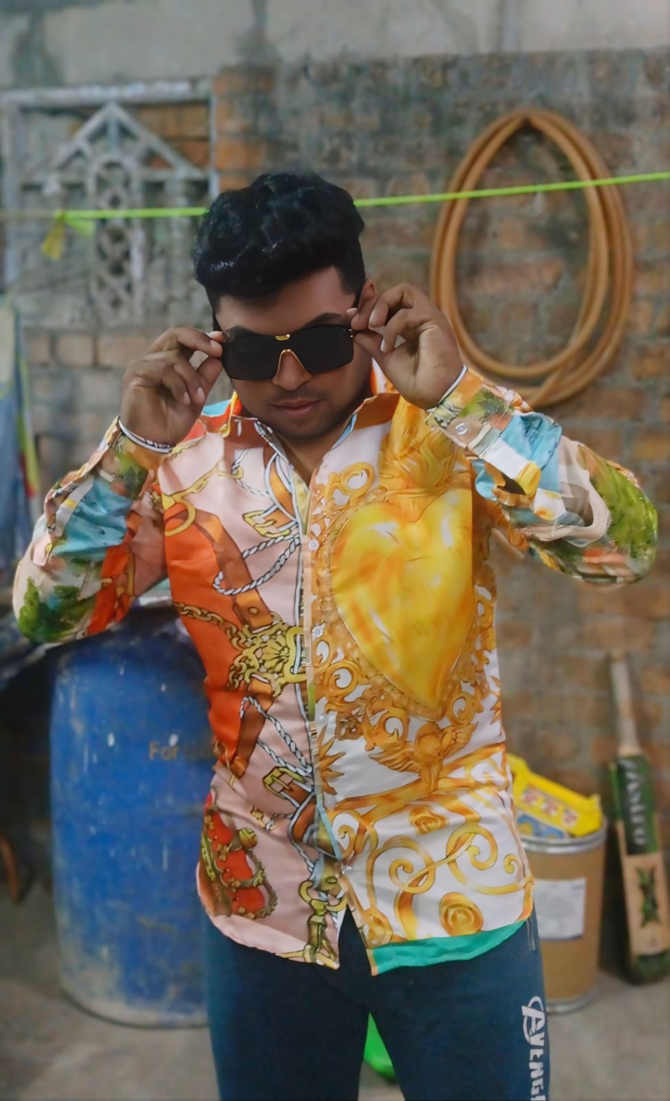 AK THALA GOOD BAD UGLY MOSCHINO COUTURE SHIRT - Rs.1,80,000