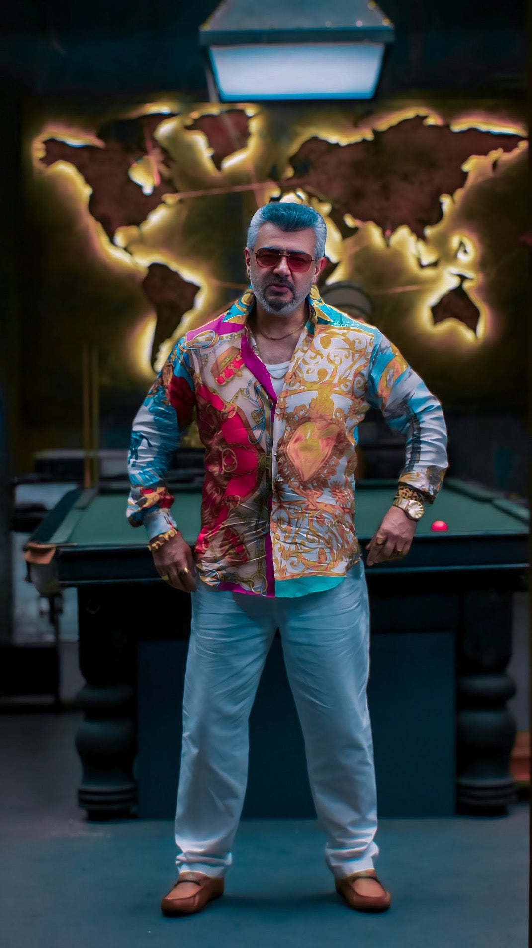 AK THALA GOOD BAD UGLY MOSCHINO COUTURE SHIRT - Rs.1,80,000