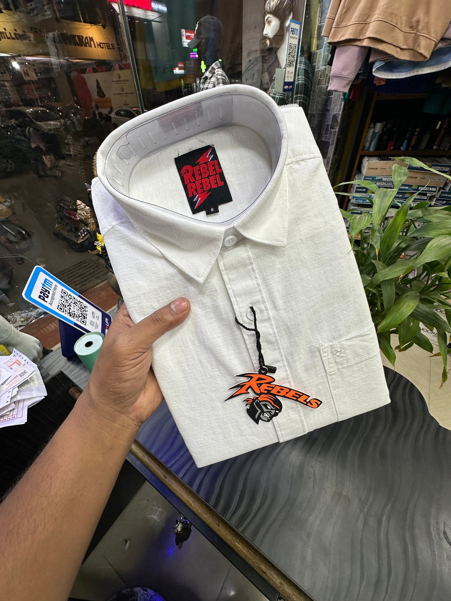 Rebel White Linen Shirts