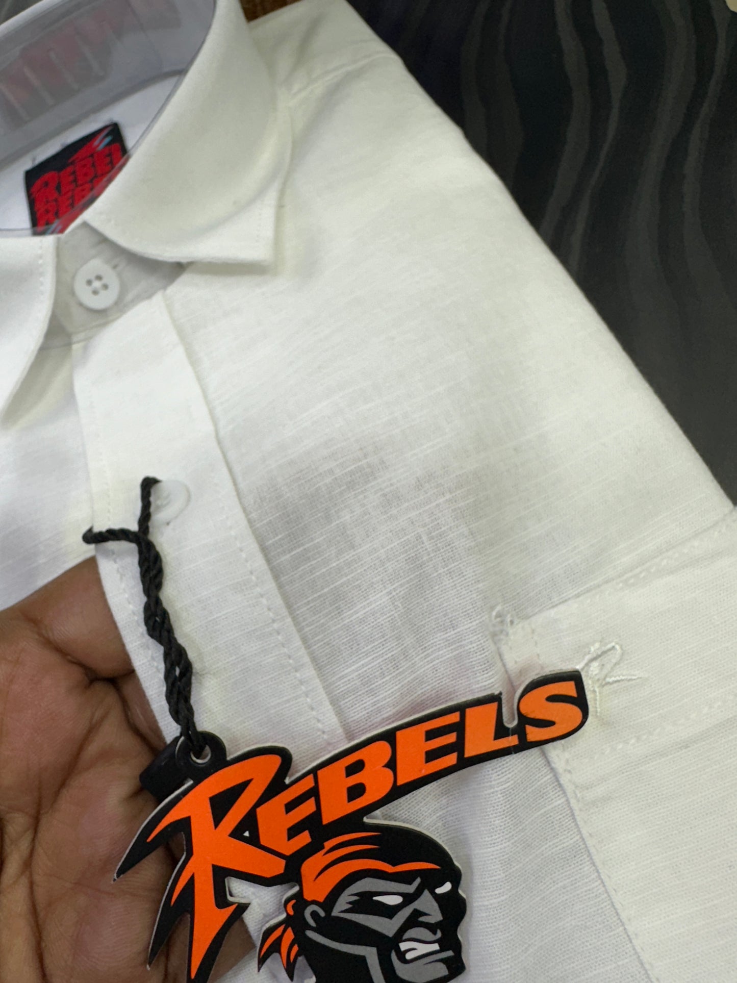 Rebel White Linen Shirts